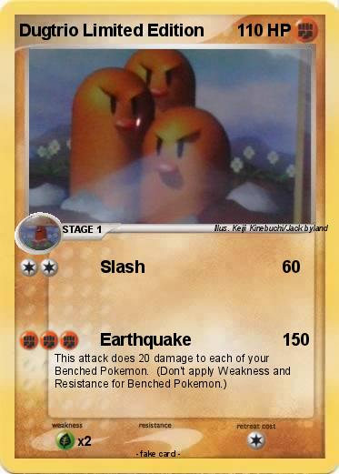 Pokemon Dugtrio Limited Edition