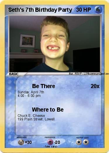 Pokemon Seth's 7th Birthday Party
