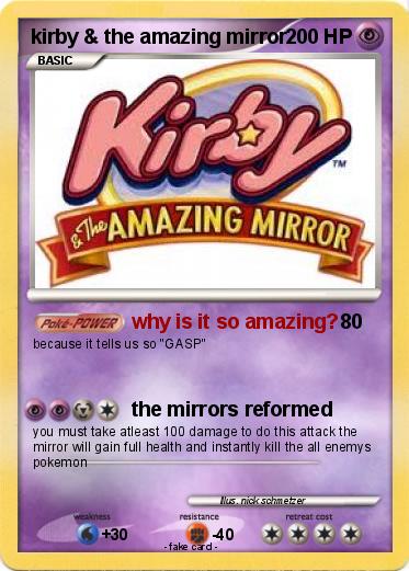 Pokemon kirby & the amazing mirror