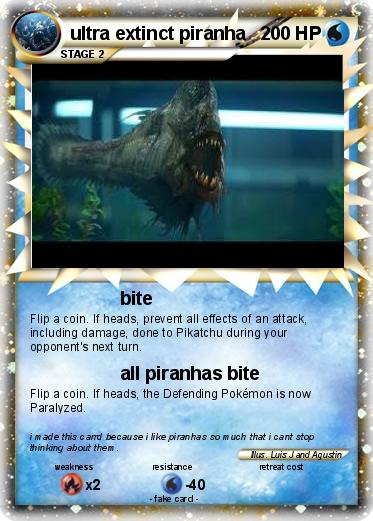 Pokemon ultra extinct piranha