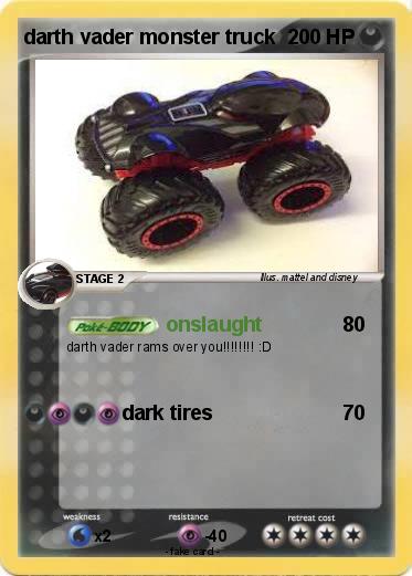 Pokemon darth vader monster truck