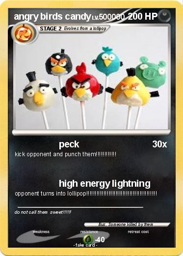 Pokemon angry birds candy