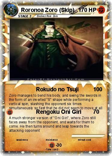 Pokemon Roronoa Zoro (Skip)