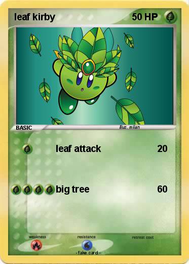 Pokemon leaf kirby