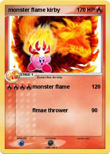 Pokemon monster flame kirby