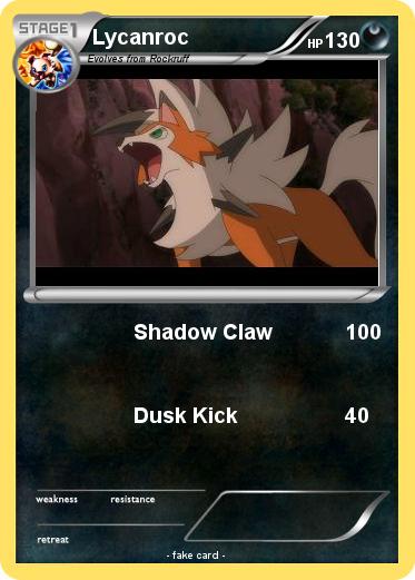 Pokemon Lycanroc Pokemon Lycanroc