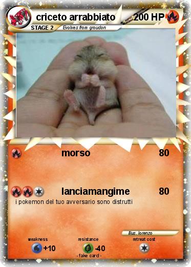 Pokemon criceto arrabbiato