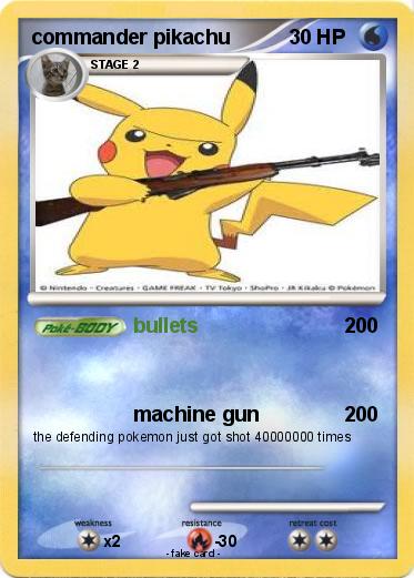 Pokemon commander pikachu