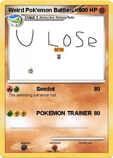 Pokemon Weird Pok'emon Battle