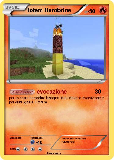 Pokemon totem Herobrine