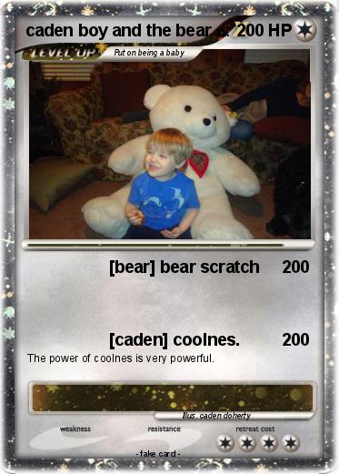 Pokemon caden boy and the bear