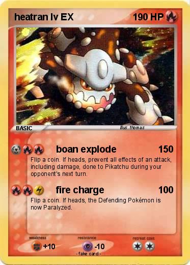 Pokemon heatran lv EX