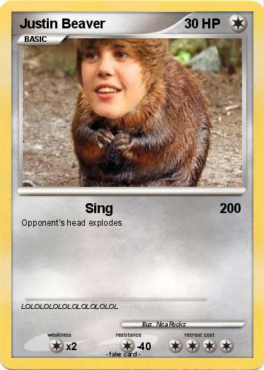 Pokemon Justin Beaver