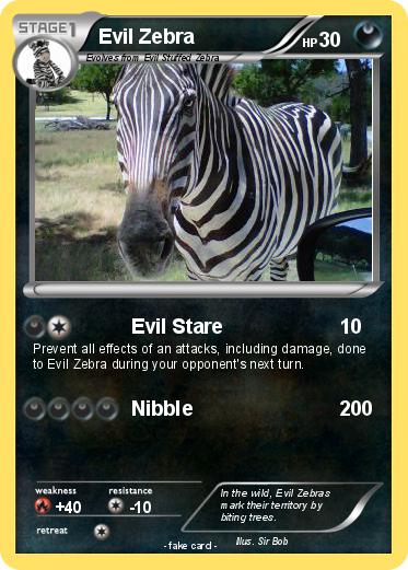 Pokemon Evil Zebra