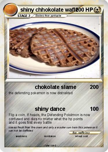 Pokemon shiny chhokolate wafle