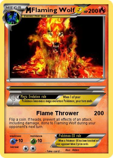 Pokemon Flaming Wolf