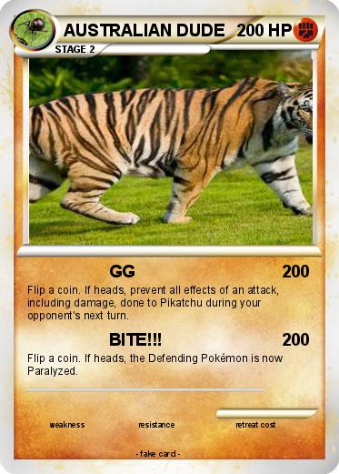 Pokemon AUSTRALIAN DUDE
