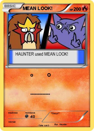 Pokemon MEAN LOOK!