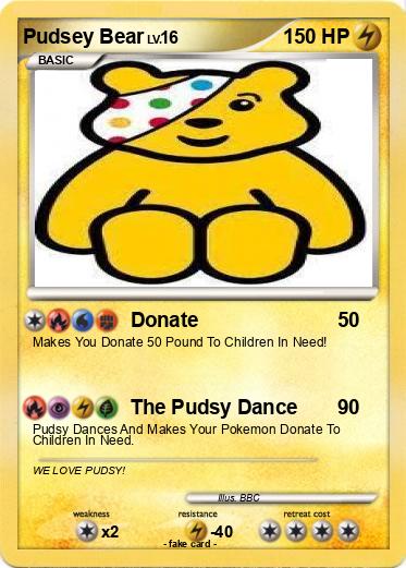 Pokemon Pudsey Bear