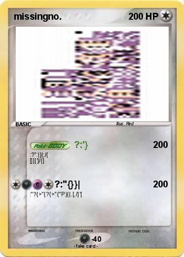 Pokemon missingno.