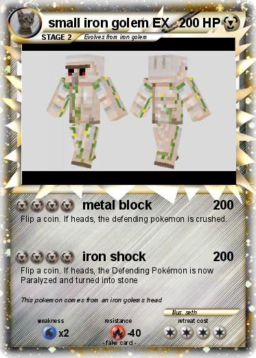 Pokemon small iron golem EX