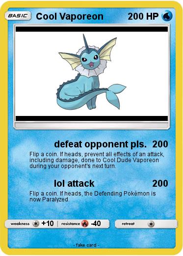 Pokemon Cool Vaporeon
