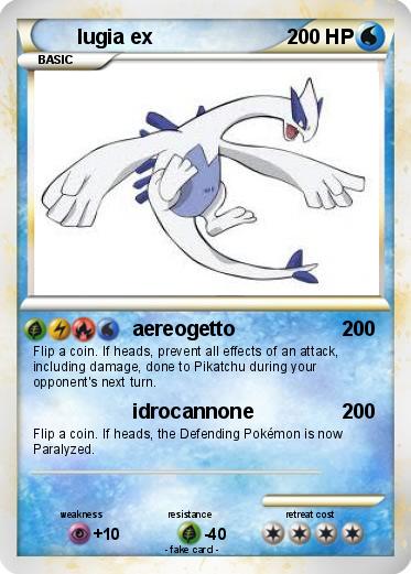 Pokemon lugia ex