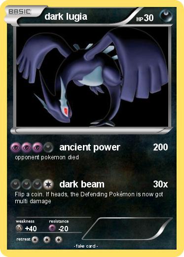 Pokemon dark lugia