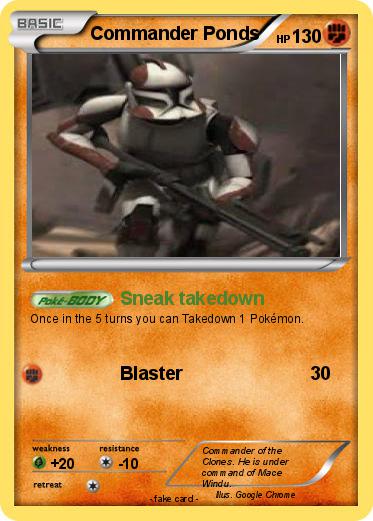 Pokemon Commander Ponds