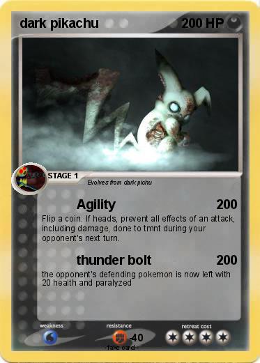 Pokemon dark pikachu
