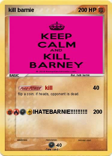 Pokemon kill barnie