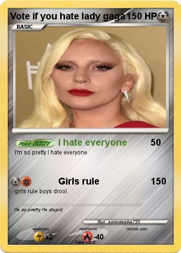Pokemon Vote if you hate lady gaga