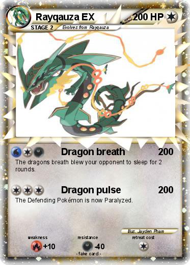 Pokemon Rayqauza EX