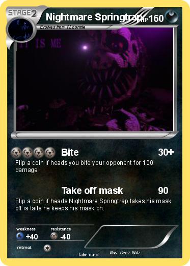 Pokemon Nightmare Springtrap