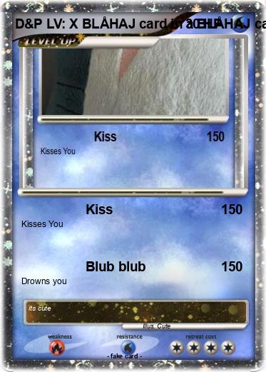 Pokemon D&P LV: X BLÅHAJ card in a BLÅHAJ card