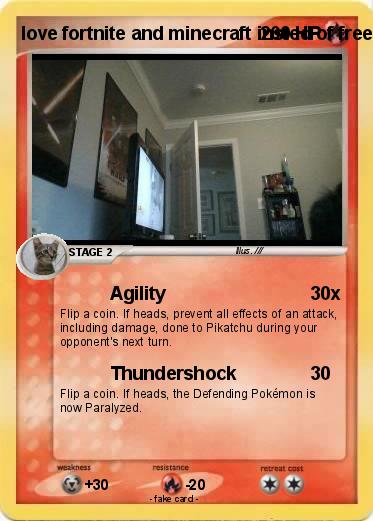 Pokemon love fortnite and minecraft insted of free fire