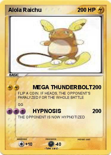 Pokemon Alola Raichu