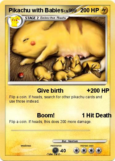 Pokemon Pikachu with Babies