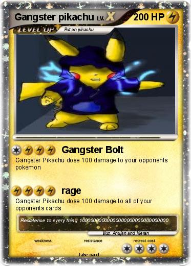Pokemon Gangster pikachu