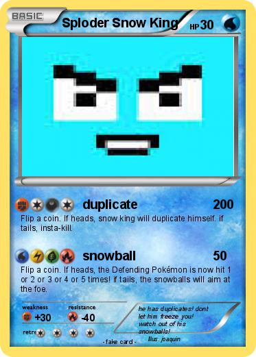 Pokemon Sploder Snow King