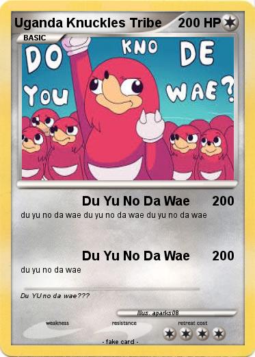 Pokemon Uganda Knuckles Tribe