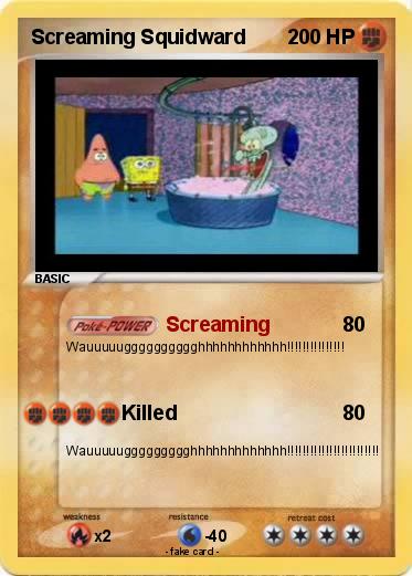 Pokemon Screaming Squidward