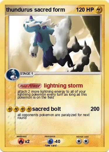 Pokemon thundurus sacred form