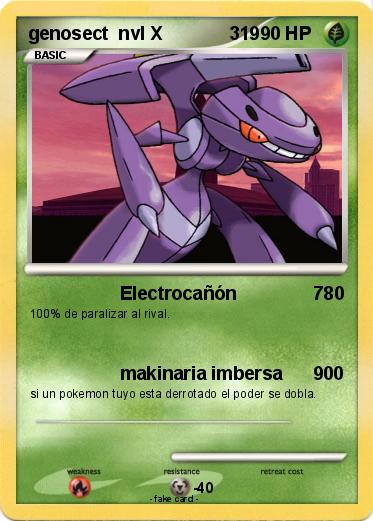 Pokemon genosect  nvl X             319