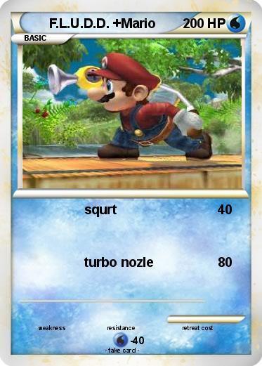 Pokemon F.L.U.D.D. +Mario
