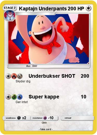 Pokemon Kaptajn Underpants
