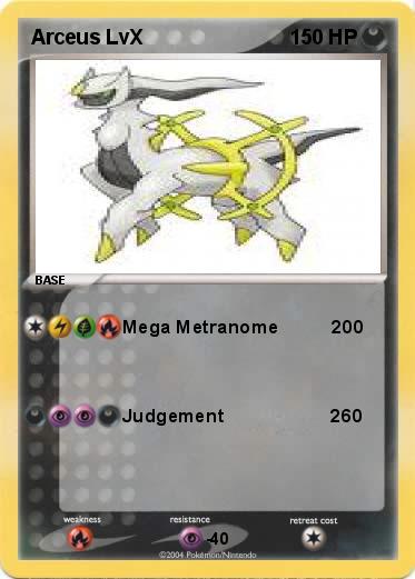 Pokemon Arceus LvX