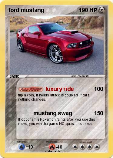 Pokemon ford mustang