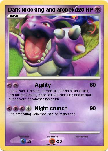 Pokemon Dark Nidoking and arobok