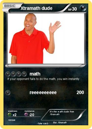 Pokemon Xtramath dude